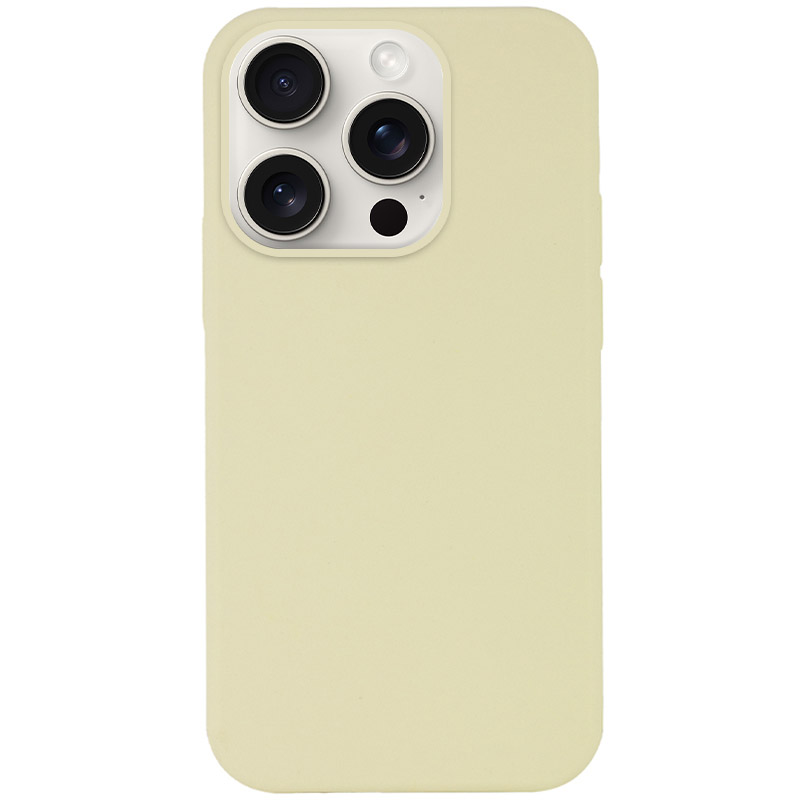Чохол Silicone Case Full Protective (AA) NO LOGO для Apple iPhone 14 Pro (6.1") (Жовтий / Mellow Yellow)
