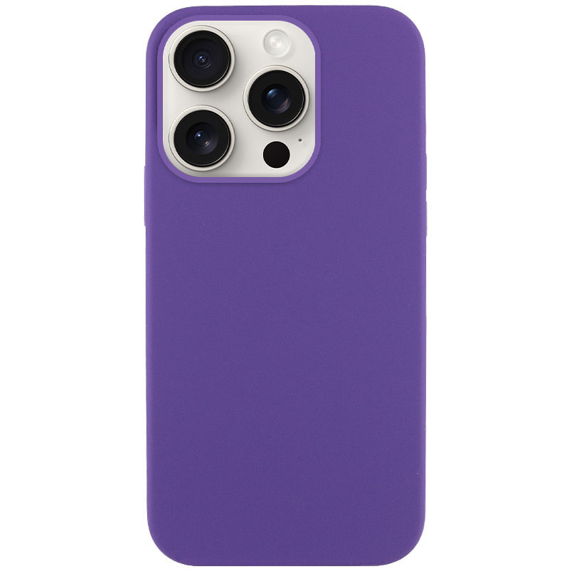 Чехол Silicone Case Full Protective (AA) NO LOGO для Apple iPhone 14 Pro Max (6.7") (Фиолетовый / Amethyst)