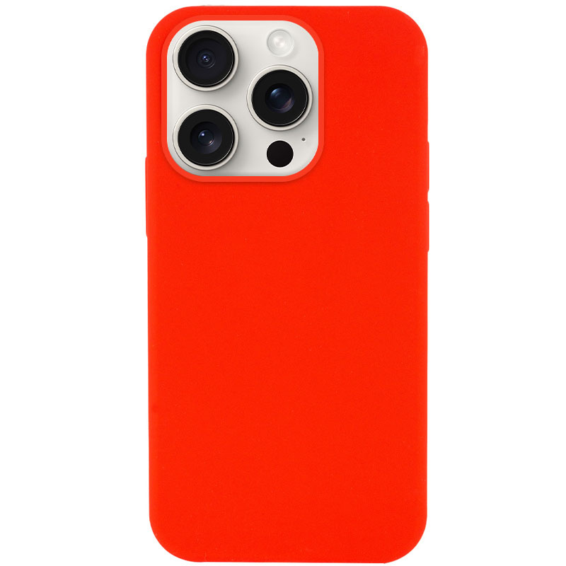 Чехол Silicone Case Full Protective (AA) NO LOGO для Apple iPhone 14 Pro Max (6.7") (Красный / Red)