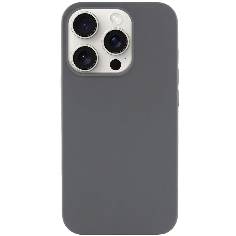 Чохол Silicone Case Full Protective (AA) NO LOGO для Apple iPhone 14 Pro Max (6.7") (Сірий / Dark Gray)