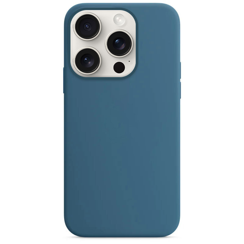 Чохол Silicone Case Full Protective (AA) NO LOGO для Apple iPhone 14 Pro Max (6.7") (Синій / Blue Jay)