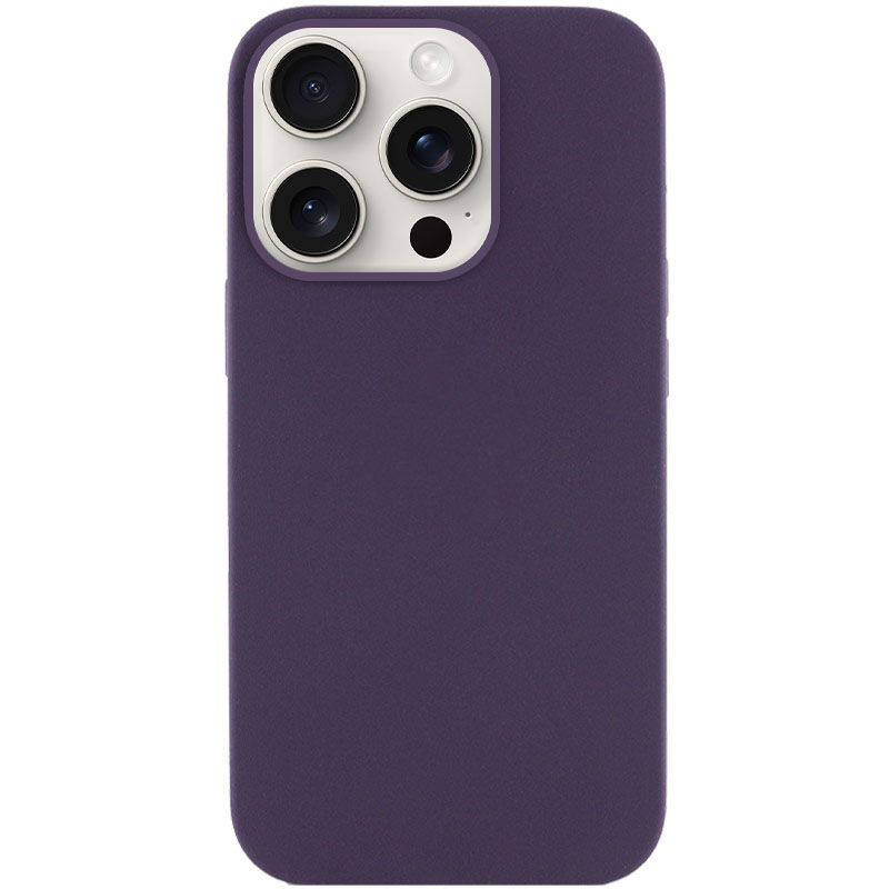 Чехол Silicone Case Full Protective (AA) NO LOGO для Apple iPhone 15 Pro Max (6.7") (Фиолетовый / Elderberry)