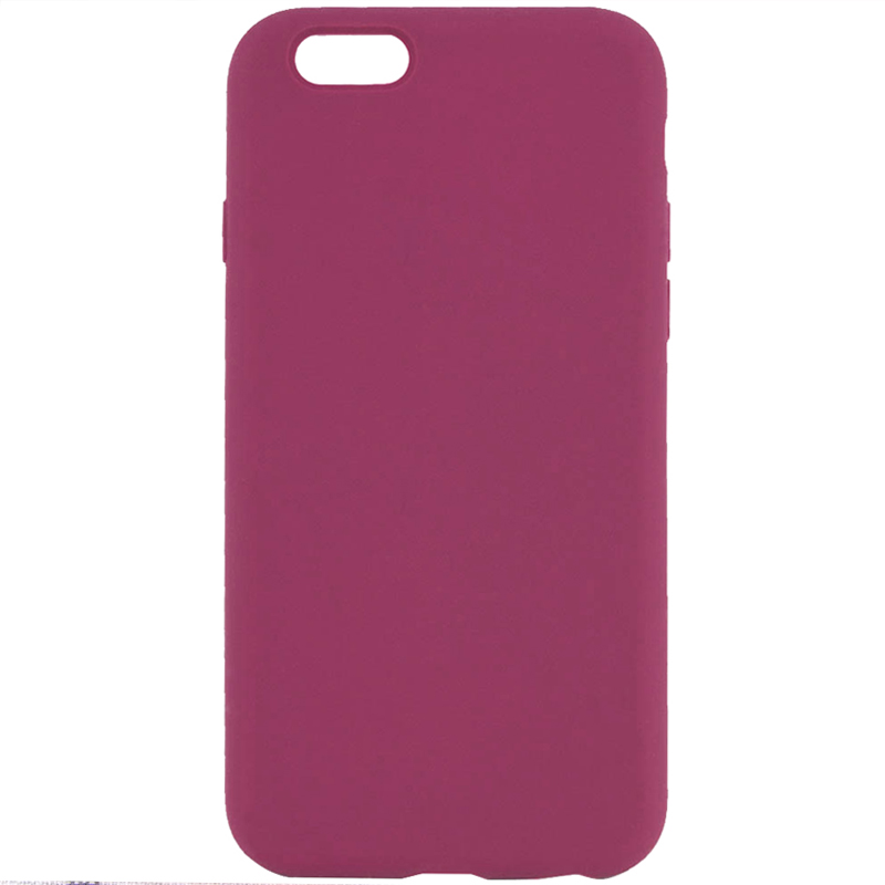 Чехол Silicone Case Full Protective (AA) NO LOGO для Apple iPhone 6/6s (4.7") (Красный / Rose Red)