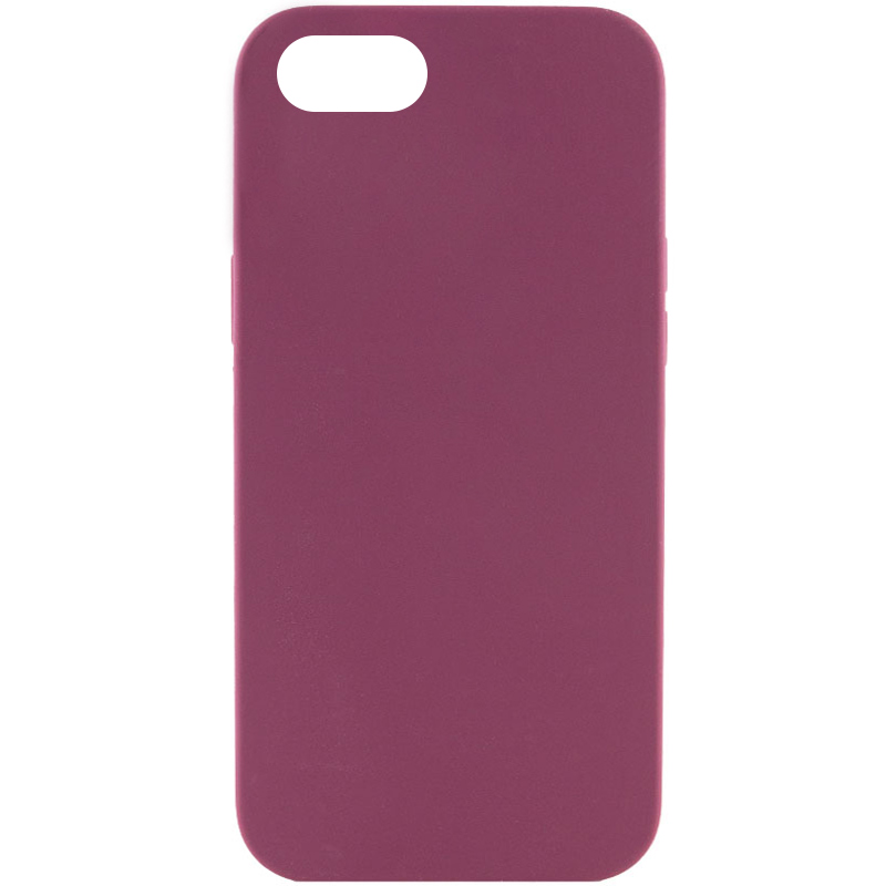 Чохол Silicone Case Full Protective (AA) NO LOGO для Apple iPhone SE (2020) (Бордовий / Plum)