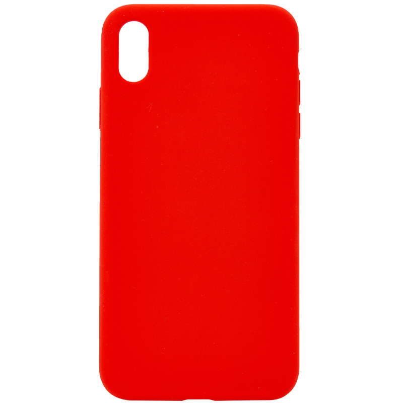 Чехол Silicone Case Full Protective (AA) NO LOGO для Apple iPhone X (5.8") (Красный / Red)