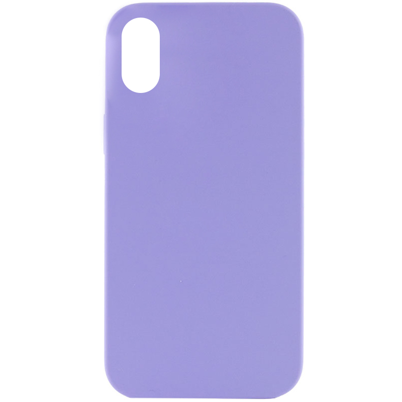 Чохол Silicone Case Full Protective (AA) NO LOGO для Apple iPhone XR (6.1") (Бузковий / Dasheen)