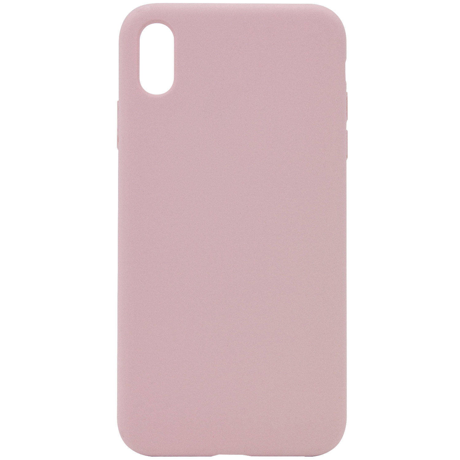 Чехол Silicone Case Full Protective (AA) NO LOGO для Apple iPhone XS Max (6.5") (Розовый / Pink Sand)