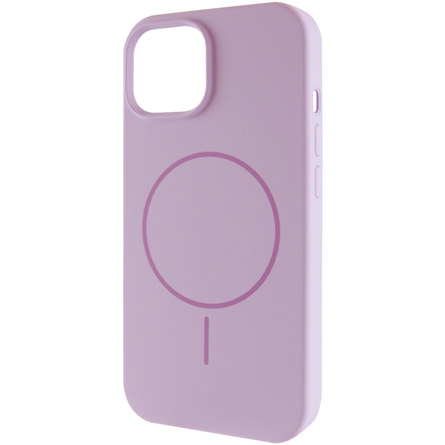 Чохол Silicone Case Full Protective (AA) NO LOGO with MagSafe для Apple iPhone 15 (6.1") (Бузковий / Lilac)