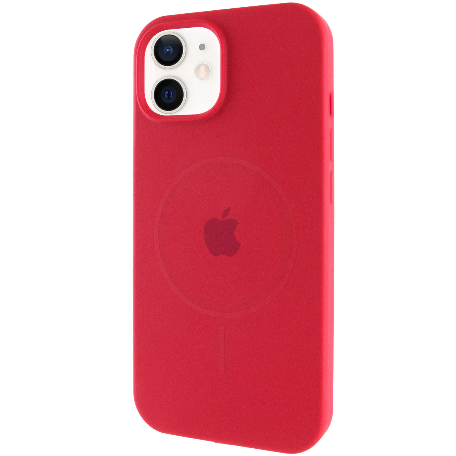 Чехол Silicone Case Full Protective (AA) with MagSafe для Apple iPhone 11 (6.1") (Красный / Deep Red)