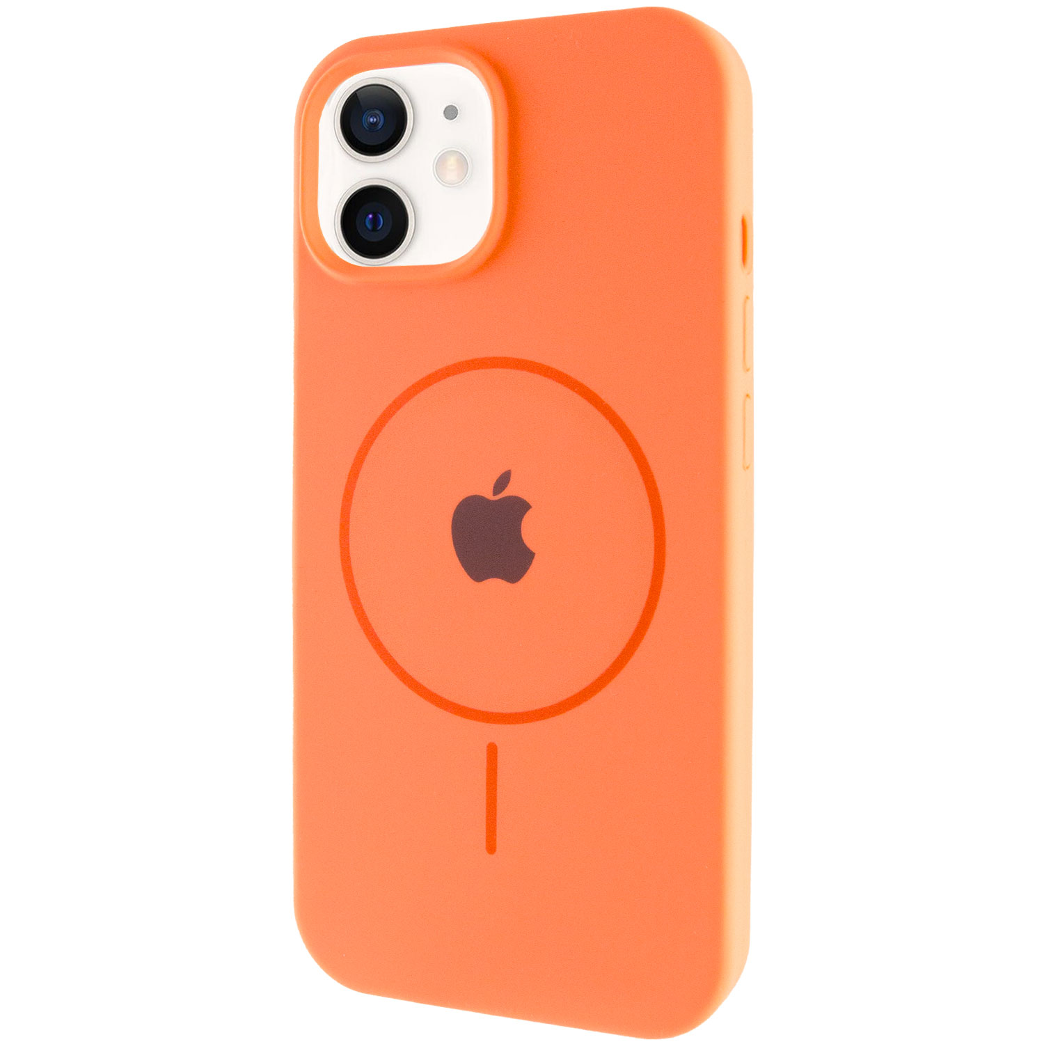 Чехол Silicone Case Full Protective (AA) with MagSafe для Apple iPhone 11 (6.1") (Оранжевый / Papaya)