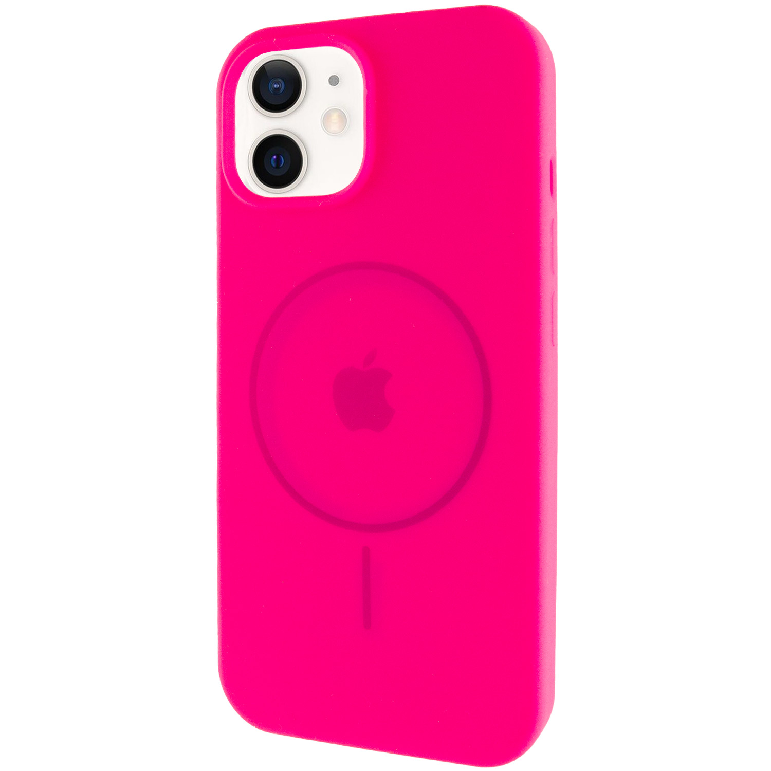Чехол Silicone Case Full Protective (AA) with MagSafe для Apple iPhone 11 (6.1") (Розовый / Barbie pink)