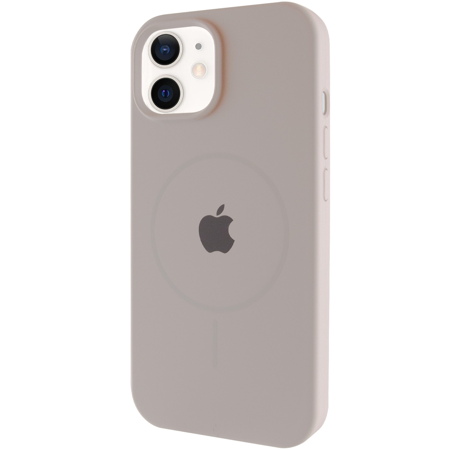 Чехол Silicone Case Full Protective (AA) with MagSafe для Apple iPhone 11 (6.1") (Серый / Light Grey)