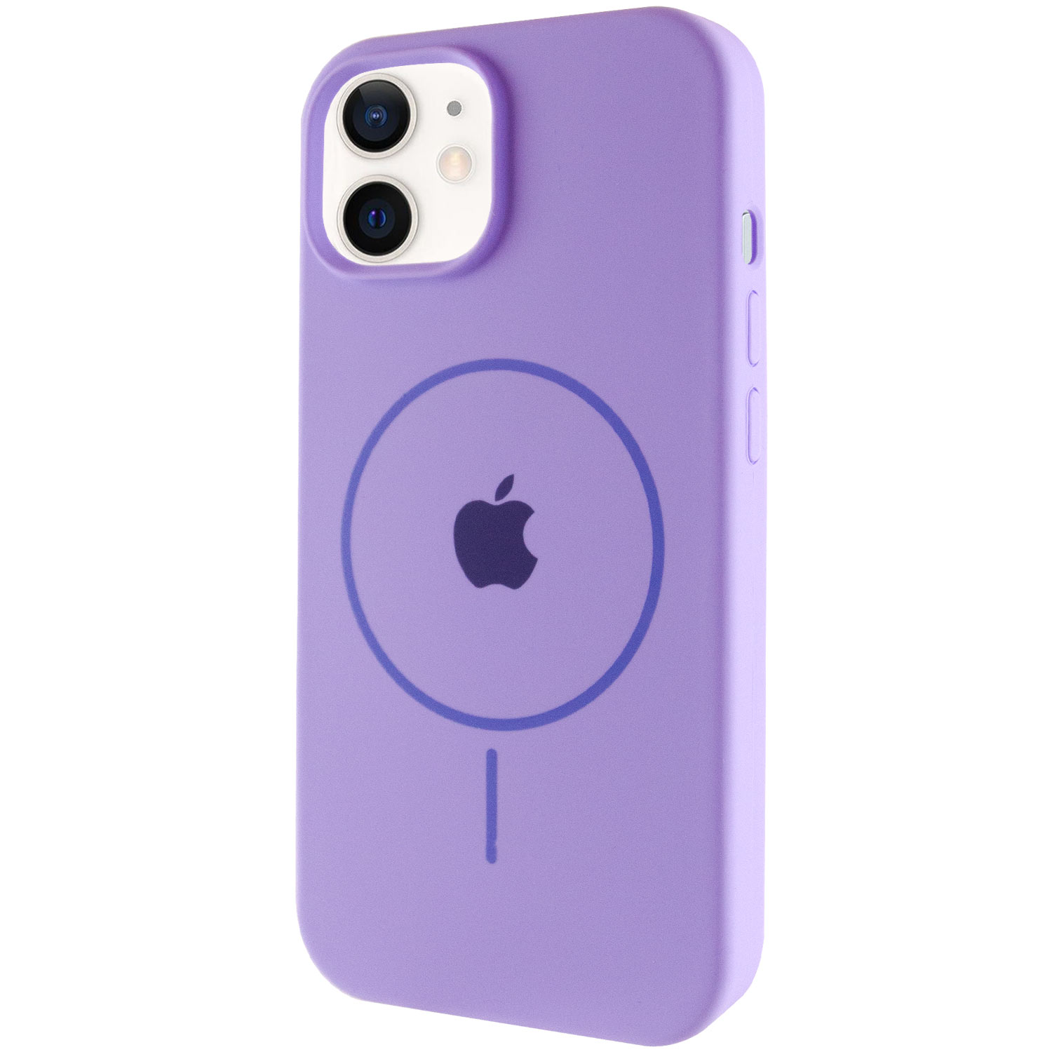 Чехол Silicone Case Full Protective (AA) with MagSafe для Apple iPhone 11 (6.1") (Сиреневый / Dasheen)