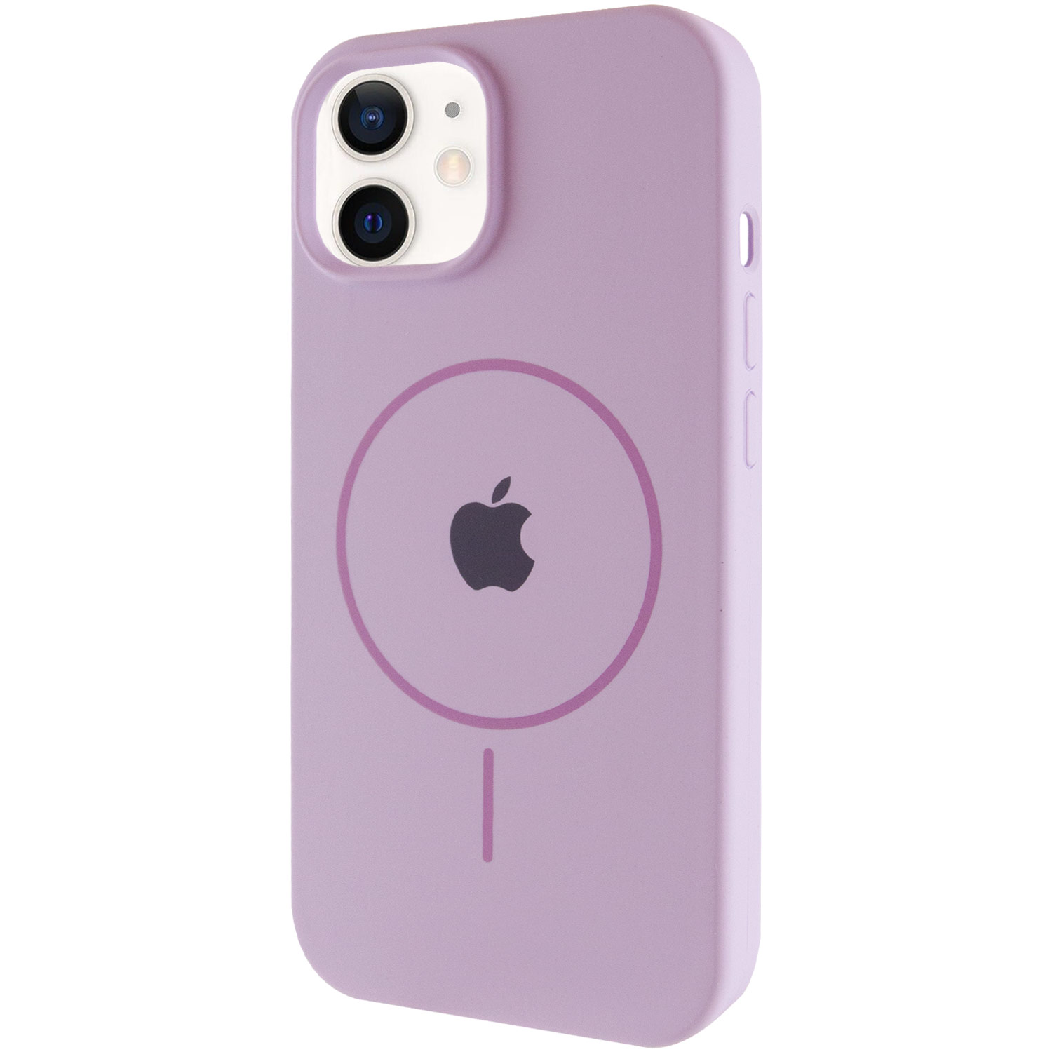 Чехол Silicone Case Full Protective (AA) with MagSafe для Apple iPhone 11 (6.1") (Сиреневый / Lilac)