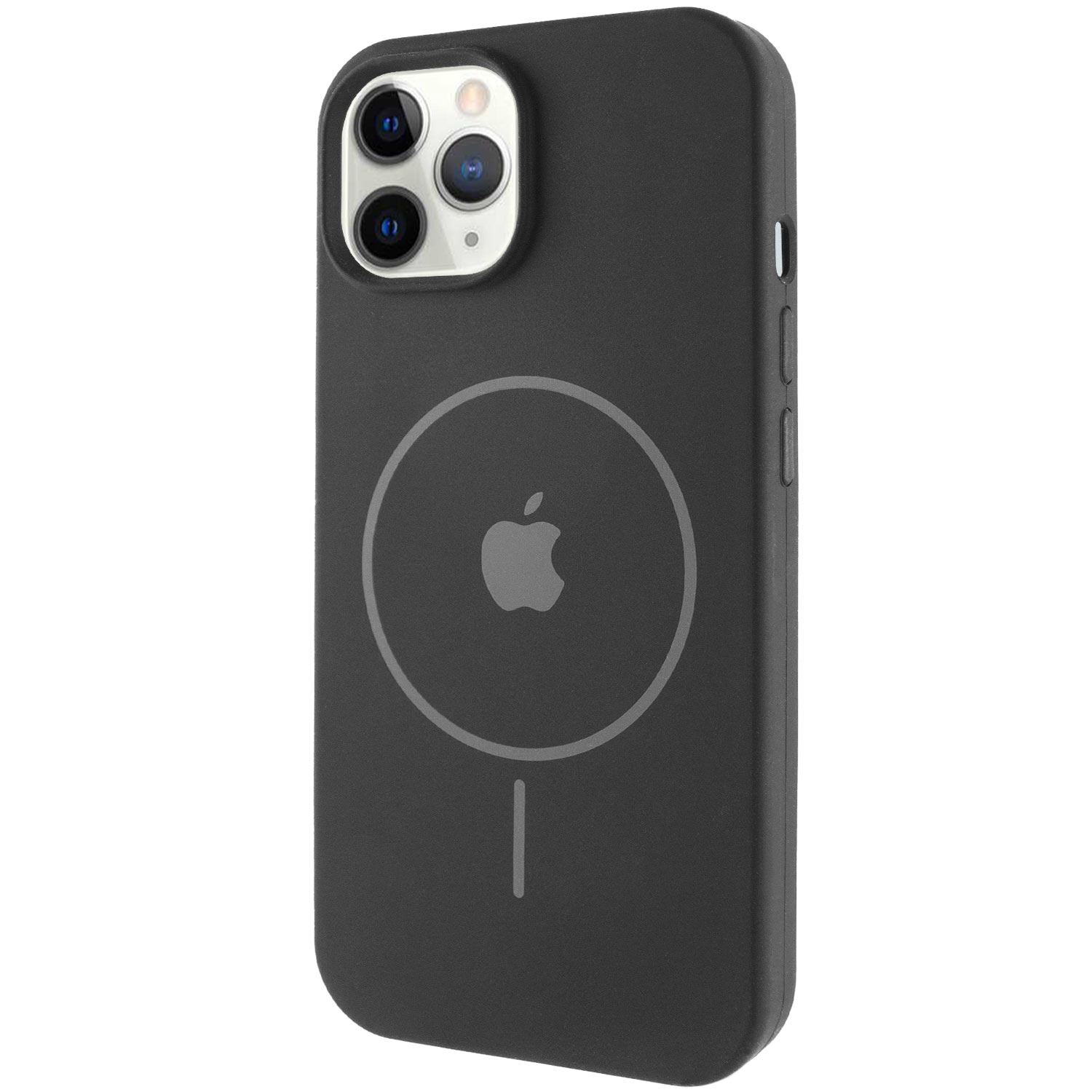 Чохол Silicone Case Full Protective (AA) with MagSafe для Apple iPhone 11 Pro Max (6.5") (Чорний / Black)