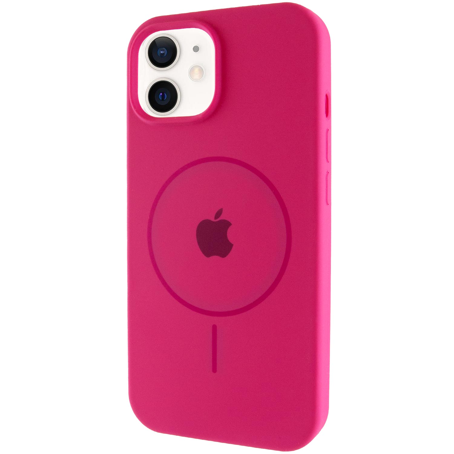 Чохол Silicone Case Full Protective (AA) with MagSafe для Apple iPhone 11 Pro Max (6.5") (Малиновий / Dragon Fruit)