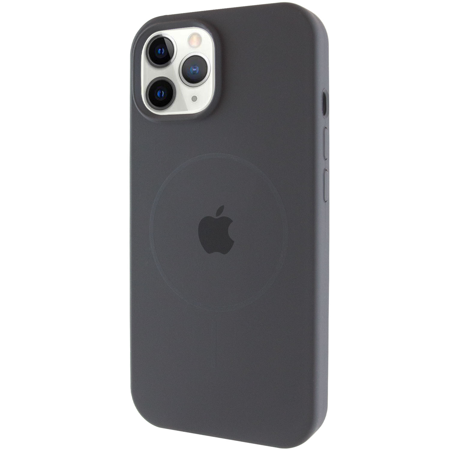 Чохол Silicone Case Full Protective (AA) with MagSafe для Apple iPhone 11 Pro Max (6.5") (Сірий / Dark Gray)