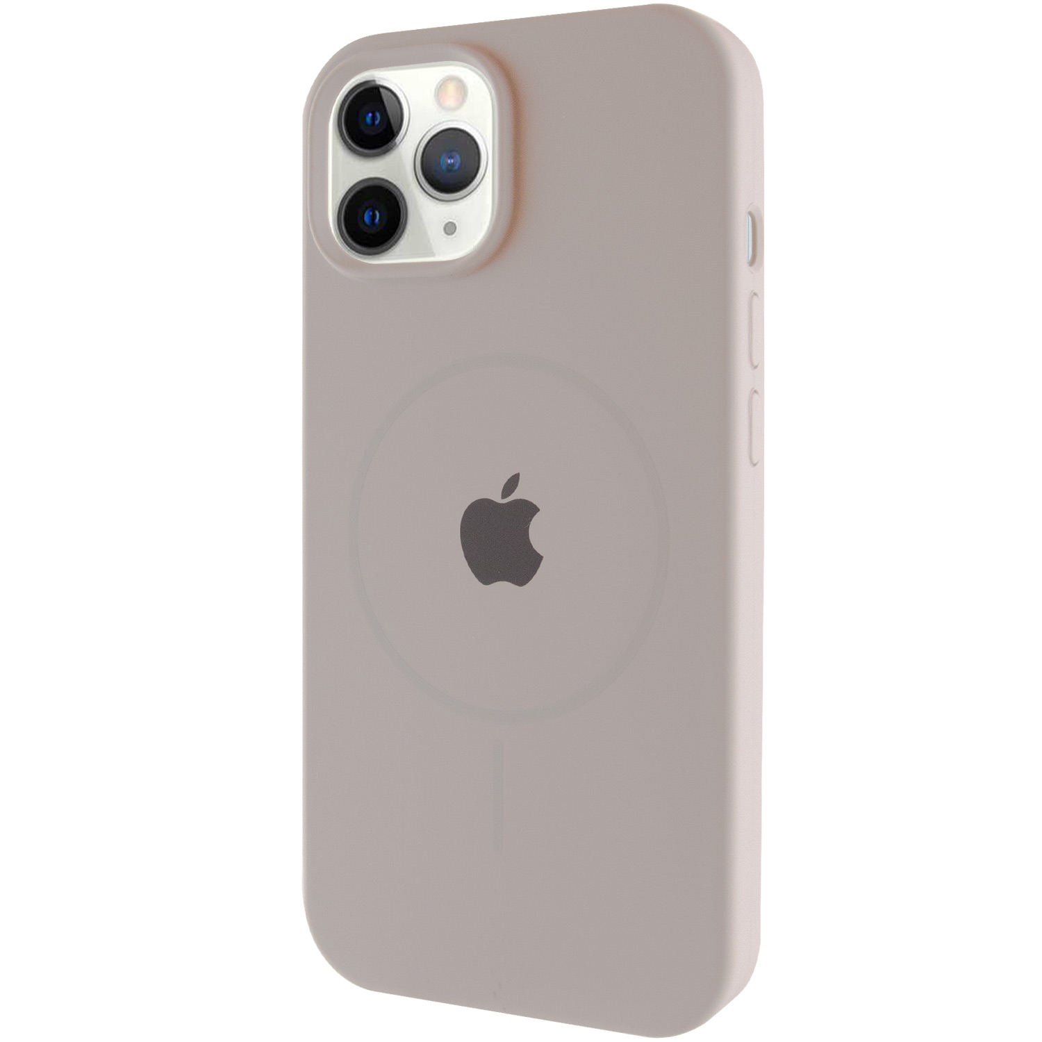 Чохол Silicone Case Full Protective (AA) with MagSafe для Apple iPhone 11 Pro Max (6.5") (Сірий / Light Grey)