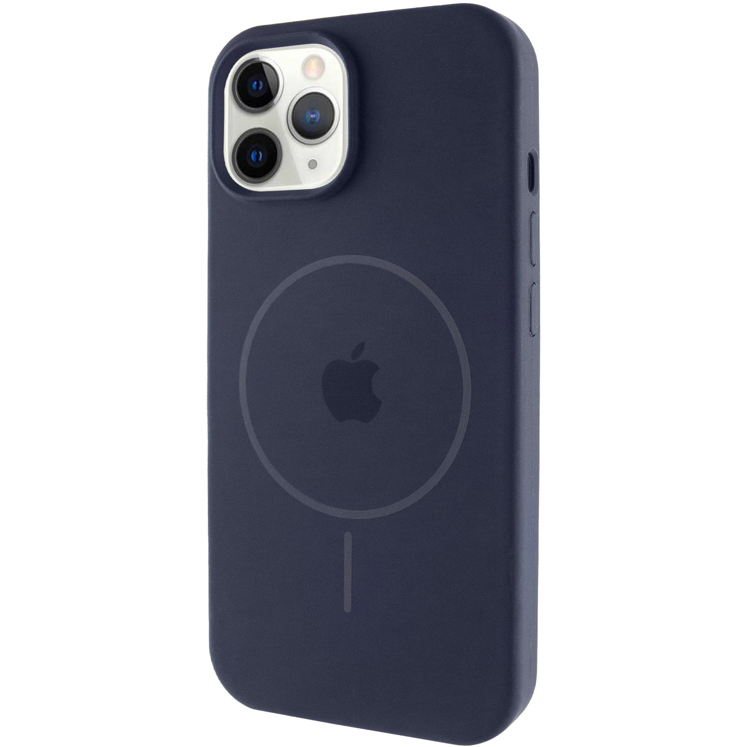Чехол Silicone Case Full Protective (AA) with MagSafe для Apple iPhone 11 Pro Max (6.5") (Темно-синий / Midnight blue)