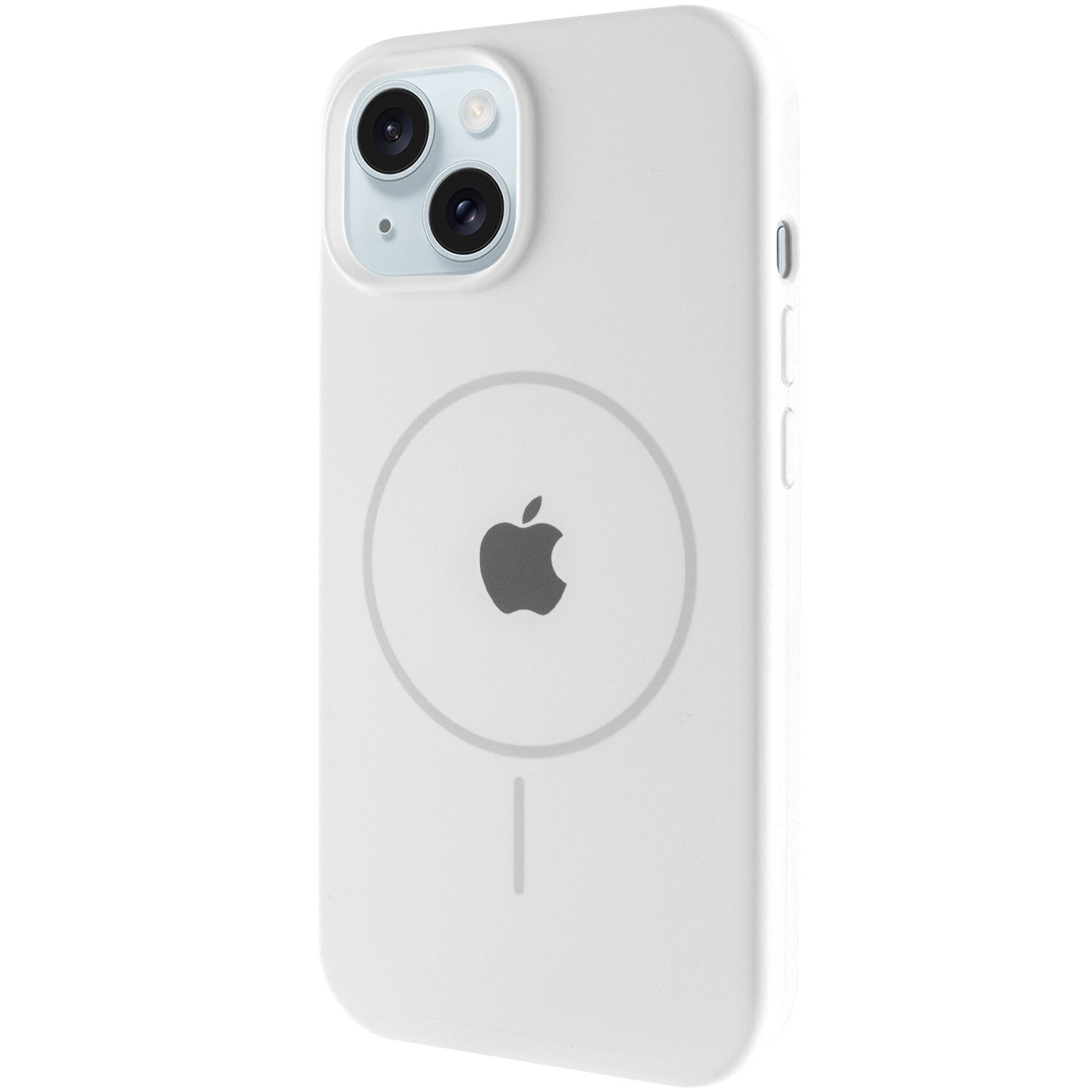 Чохол Silicone Case Full Protective (AA) with MagSafe для Apple iPhone 14 (6.1") (Білий / White)