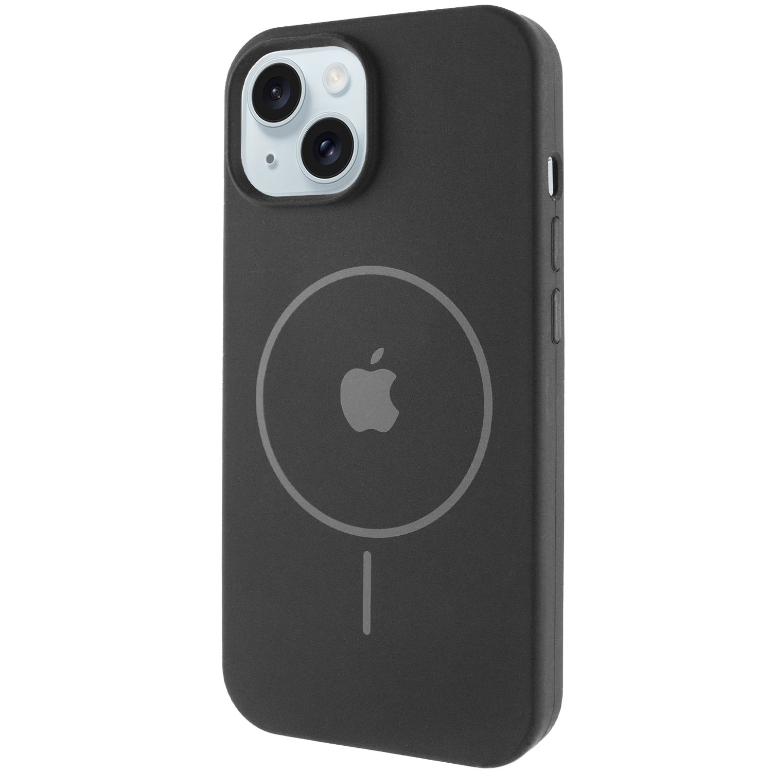 Чехол Silicone Case Full Protective (AA) with MagSafe для Apple iPhone 14 (6.1") (Черный / Black)