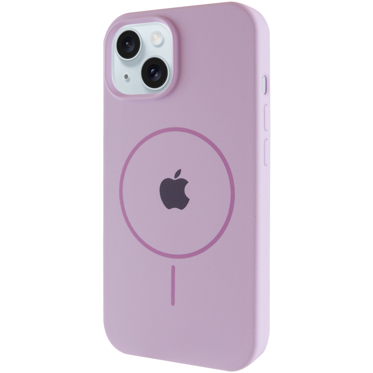 Чехол Silicone Case Full Protective (AA) with MagSafe для Apple iPhone 14 (6.1") (Сиреневый / Lilac)