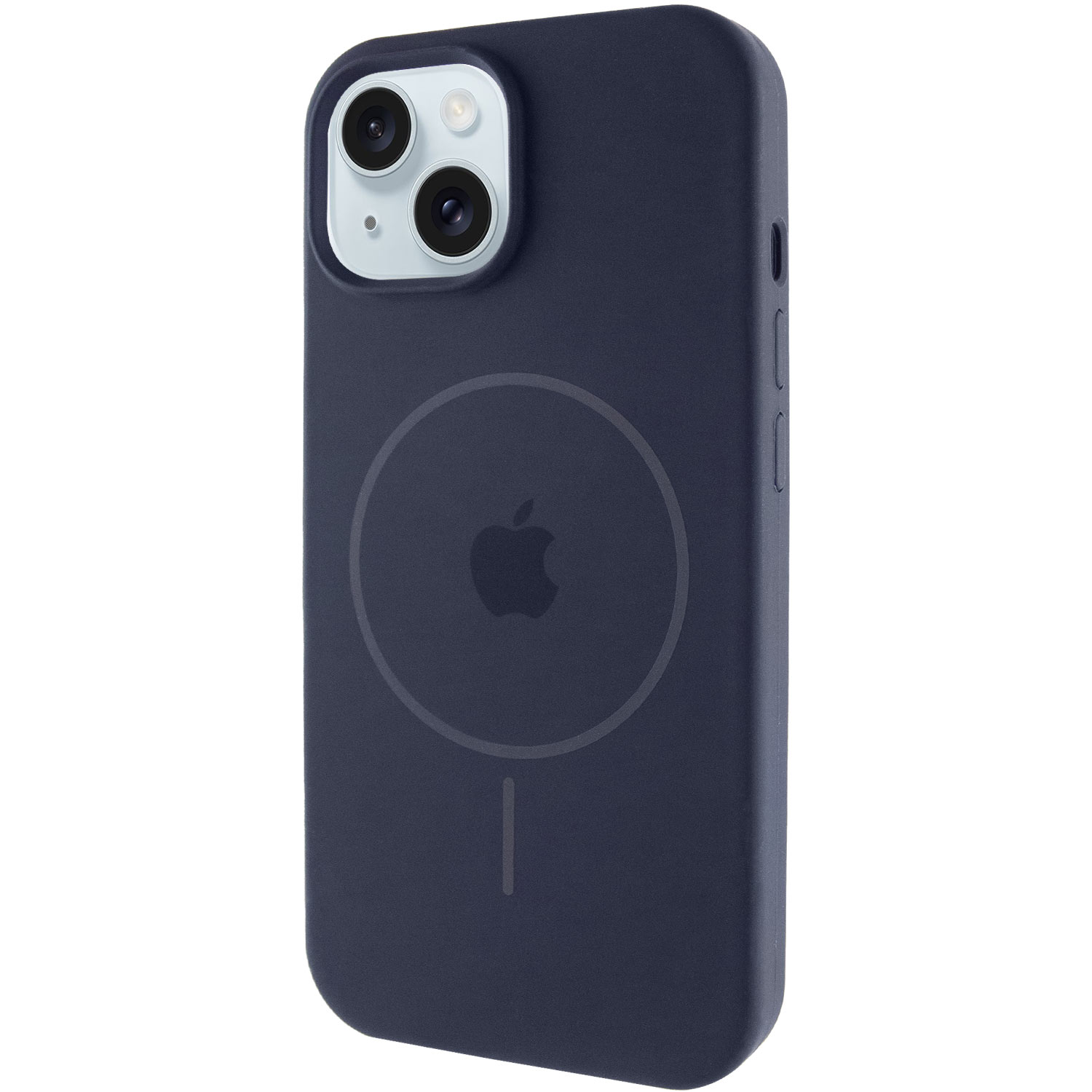 Чехол Silicone Case Full Protective (AA) with MagSafe для Apple iPhone 14 (6.1") (Темно-синий / Midnight blue)
