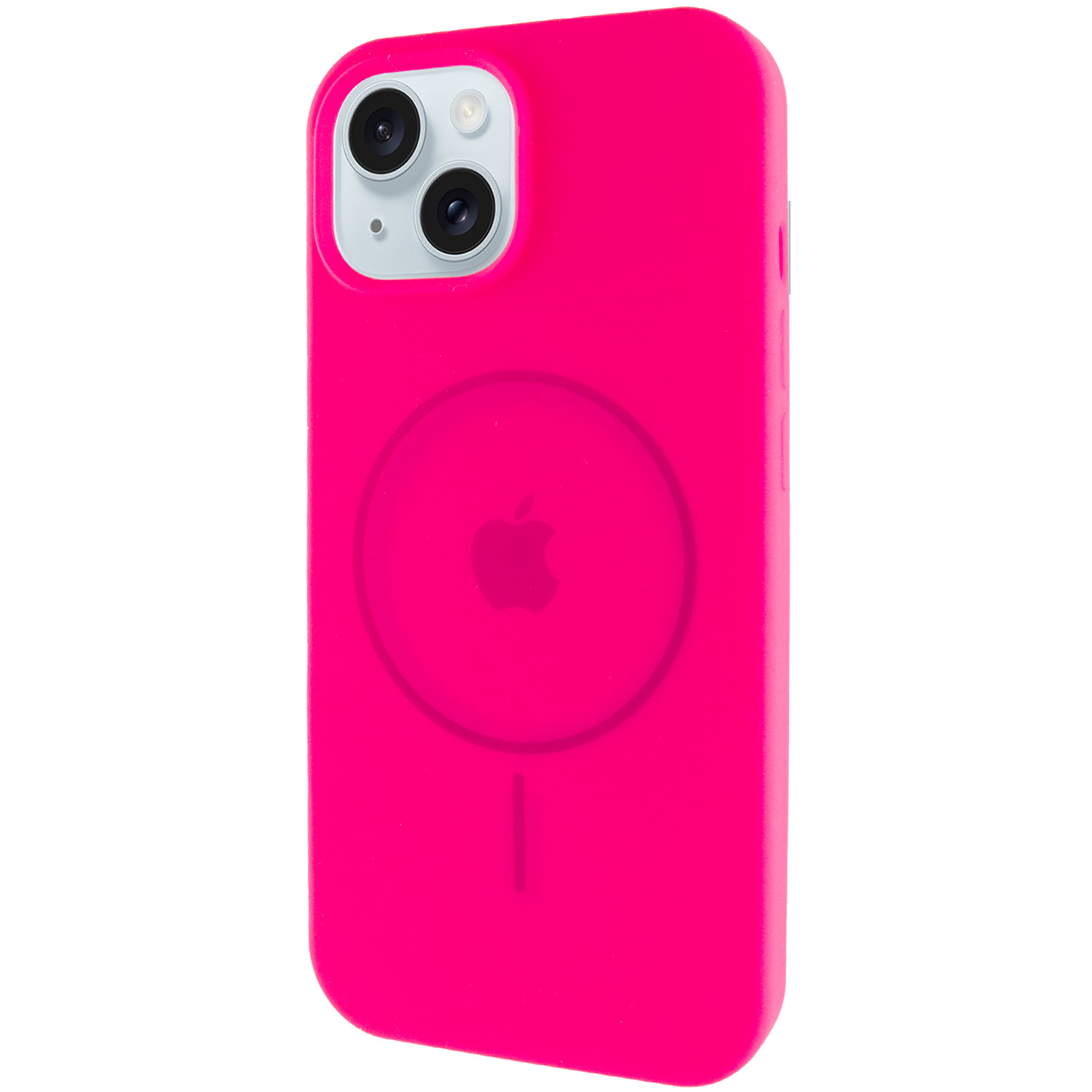 Чохол Silicone Case Full Protective (AA) with MagSafe для Apple iPhone 14 Plus (6.7") (Рожевий / Barbie pink)