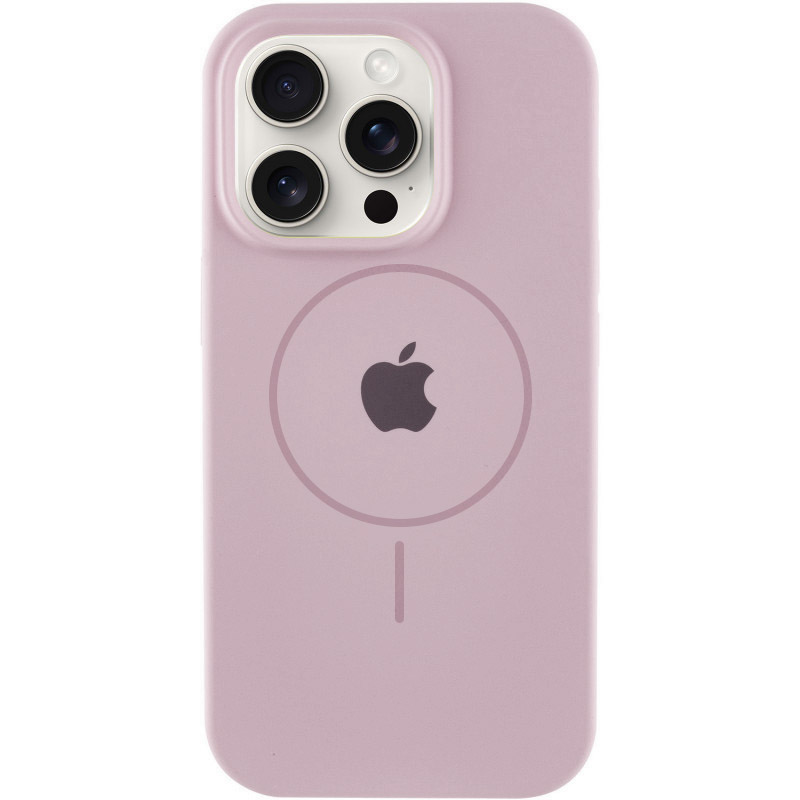 Чохол Silicone Case Full Protective (AA) with MagSafe для Apple iPhone 15 (6.1") (Рожевий / Pink Sand)