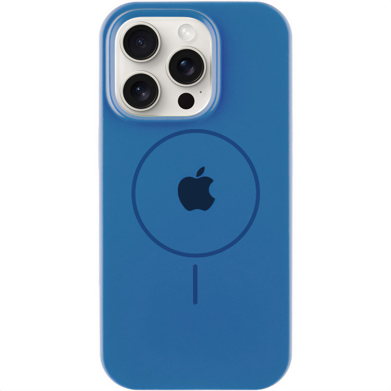 Чехол Silicone Case Full Protective (AA) with MagSafe для Apple iPhone 15 (6.1") (Синий / Denim Blue)