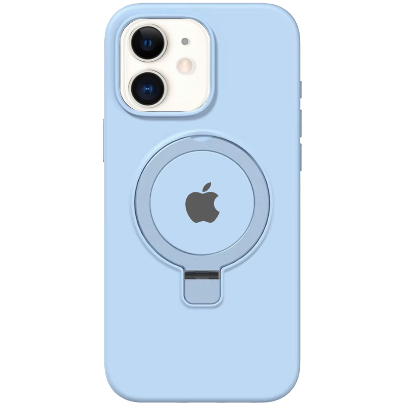 Чохол Silicone Case Full Protective with Ring для Apple iPhone 11 (6.1") (Blue)