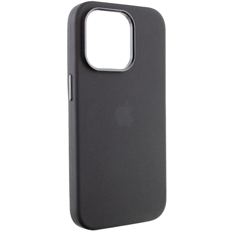 Чохол Silicone Case Metal Buttons (AA) для Apple iPhone 13 Pro Max (6.7") (Чорний / Black)