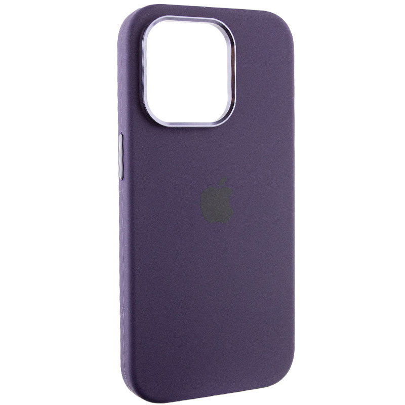 Чохол Silicone Case Metal Buttons (AA) для Apple iPhone 13 Pro Max (6.7") (Фіолетовий / Elderberry)