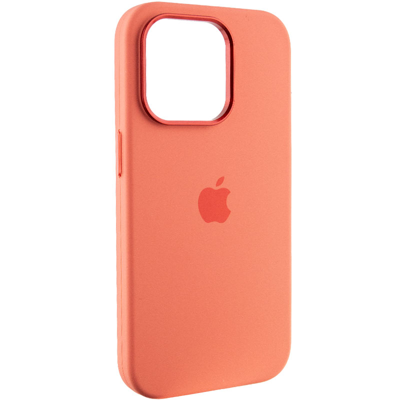 Чехол Silicone Case Metal Buttons (AA) для Apple iPhone 13 Pro Max (6.7") (Розовый / Pink Pomelo)