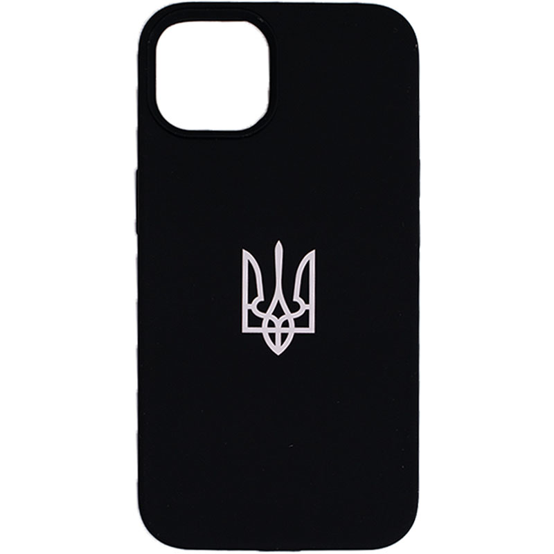 Чохол Silicone Case Patriot series для Apple iPhone 14 Pro Max (6.7") (Black)