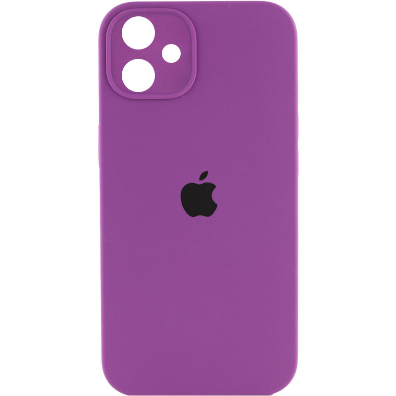 Чехол Silicone Case Square Full Camera Protective (AA) для Apple iPhone 11 (6.1") (Фиолетовый / Grape)