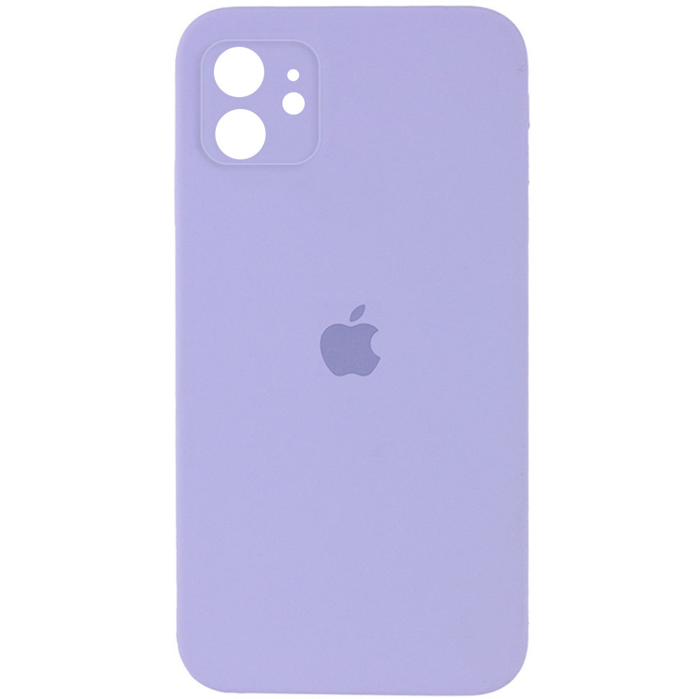 Чохол Silicone Case Square Full Camera Protective (AA) для Apple iPhone 11 (6.1") (Бузковий / Dasheen)