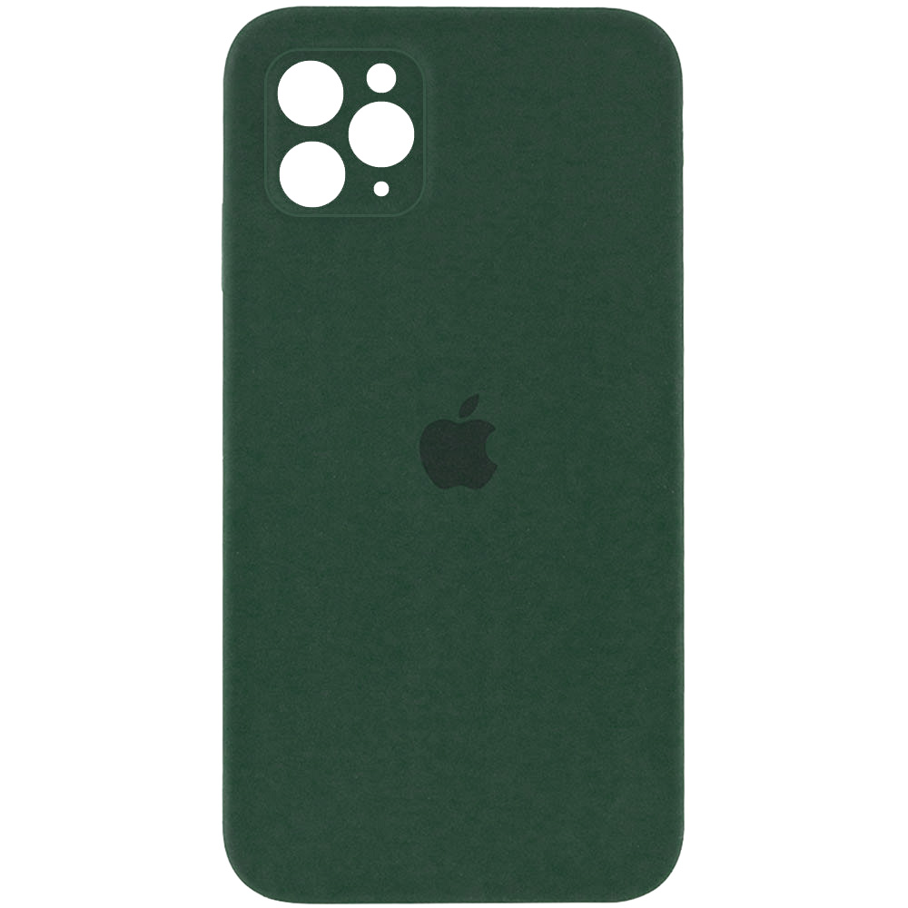 Чохол Silicone Case Square Full Camera Protective (AA) для Apple iPhone 11 Pro (5.8") (Зелений / Cyprus Green)