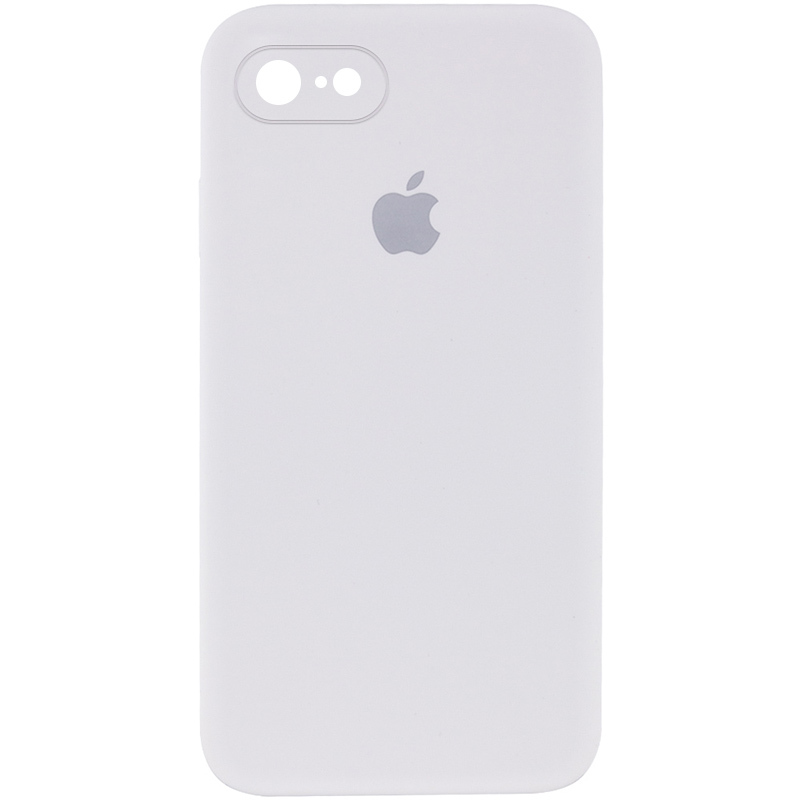 Чехол Silicone Case Square Full Camera Protective (AA) для Apple iPhone 6/6s (4.7") (Белый / White)