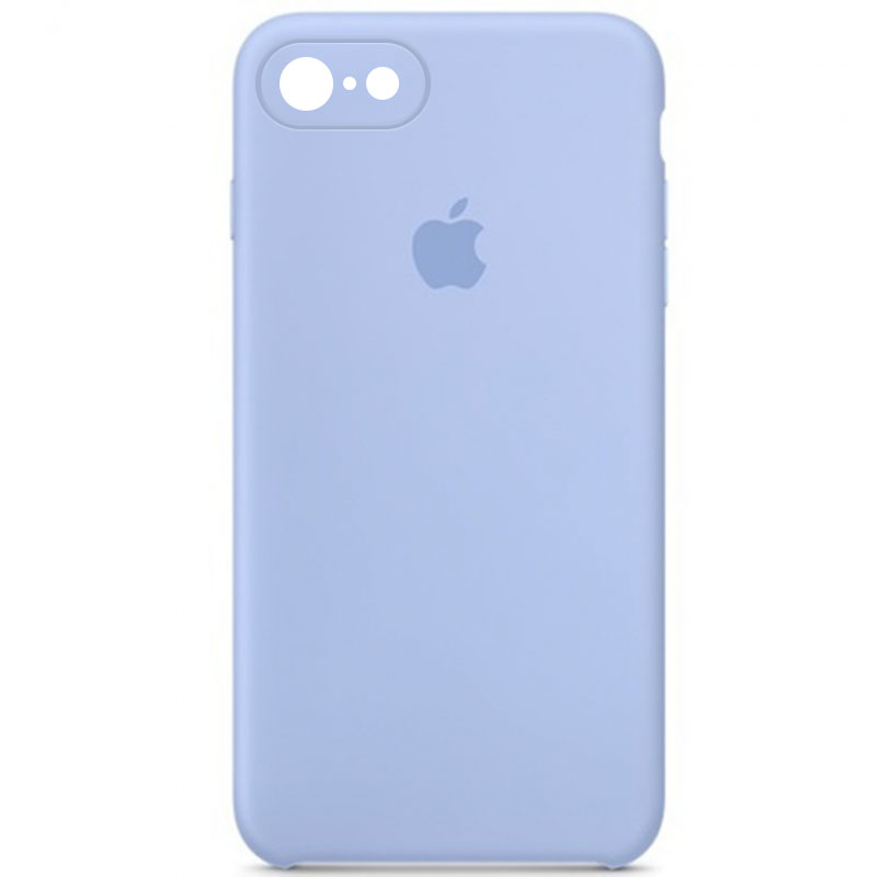 Чехол Silicone Case Square Full Camera Protective (AA) для Apple iPhone 6/6s (4.7") (Голубой / Lilac Blue)