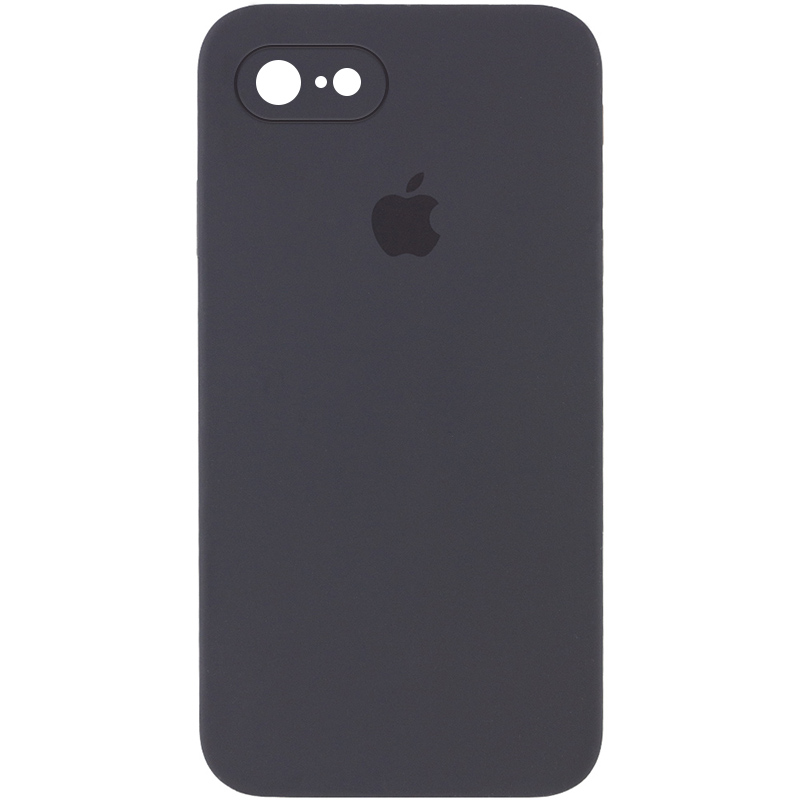 Чохол Silicone Case Square Full Camera Protective (AA) для Apple iPhone 6/6s (4.7") (Сірий / Dark Gray)