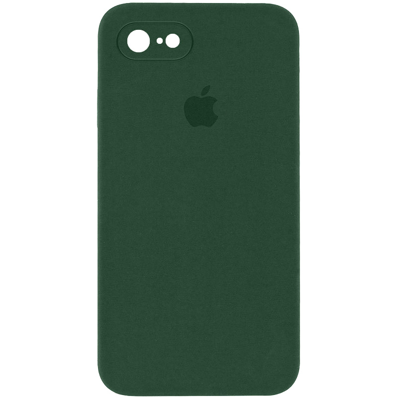 Чехол Silicone Case Square Full Camera Protective (AA) для Apple iPhone 6/6s (4.7") (Зеленый / Cyprus Green)