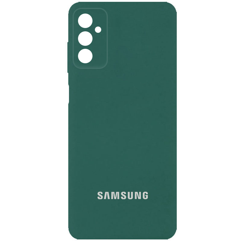 Чехол Silicone Cover Full Camera (AA) для Samsung Galaxy A04s (Зеленый / Pine green)