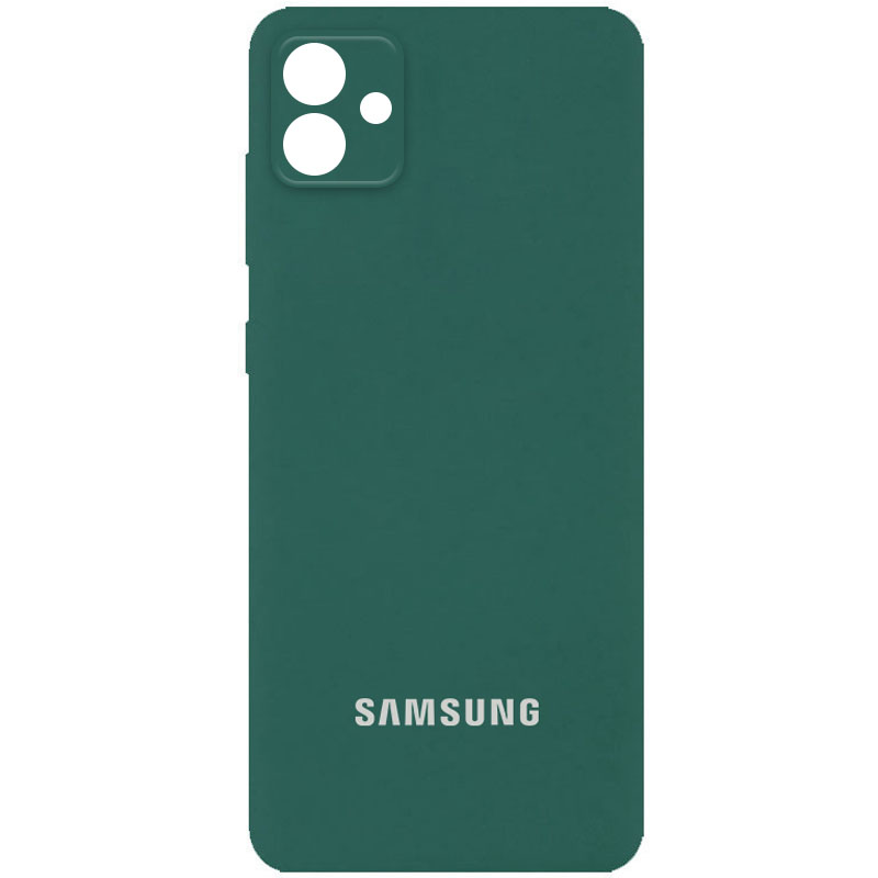 Чохол Silicone Cover Full Camera (AA) для Samsung Galaxy A04 (Зелений / Pine green)