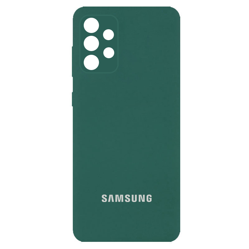 Чохол Silicone Cover Full Camera (AA) для Samsung Galaxy A13 4G (Зелений / Pine green)