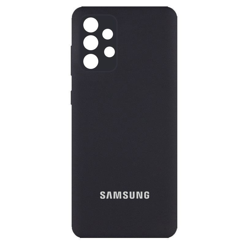 Чехол Silicone Cover Full Camera (AA) для Samsung Galaxy A23 4G (Черный / Black)