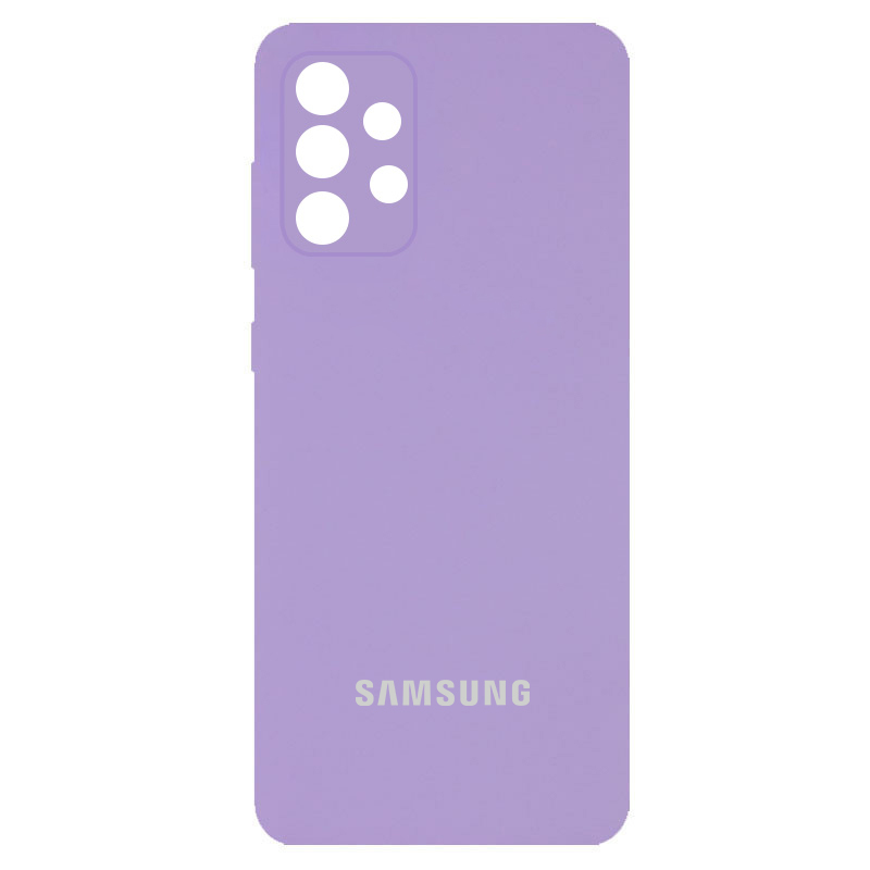 Чехол Silicone Cover Full Camera (AA) для Samsung Galaxy A73 5G (Сиреневый / Dasheen)