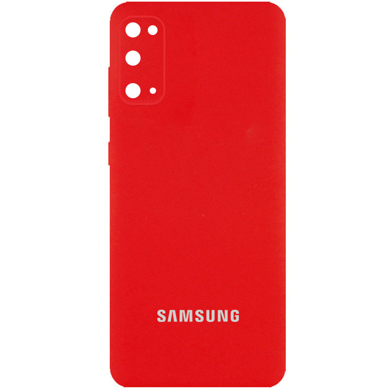 Чехол Silicone Cover Full Camera (AA) для Samsung Galaxy S20+ (Красный / Red)