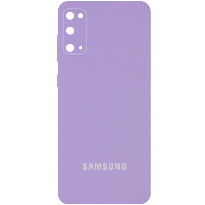 Чехол Silicone Cover Full Camera (AA) для Samsung Galaxy S20+ (Сиреневый / Dasheen)