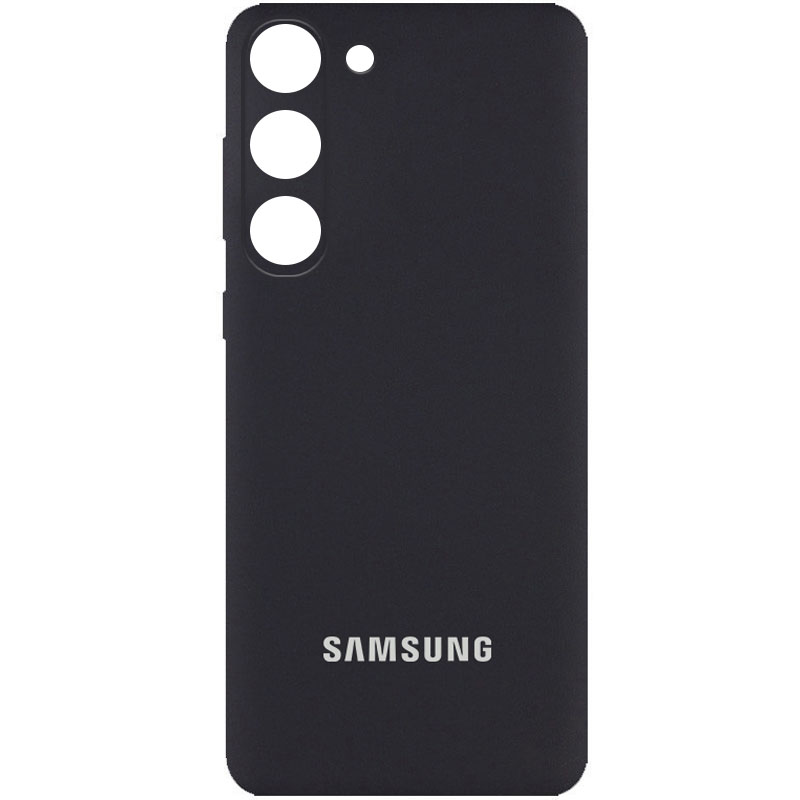 Чехол Silicone Cover Full Camera (AA) для Samsung Galaxy S23 (Черный / Black)